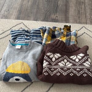 Lot of 4 Toddler Boys Gymboree Tops Size 3T
